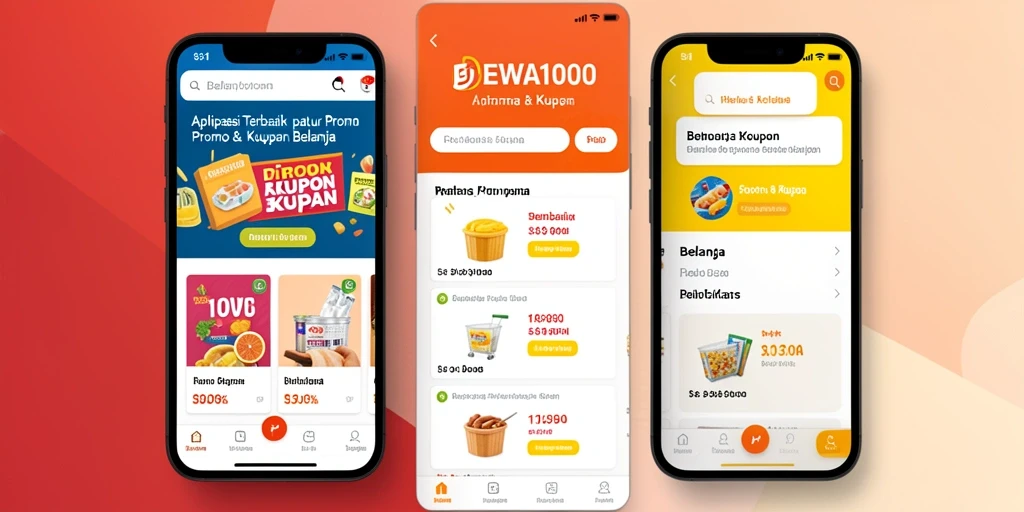 Tampilan antarmuka utama DEWA1000 dengan berbagai tawaran promo dan kupon.
