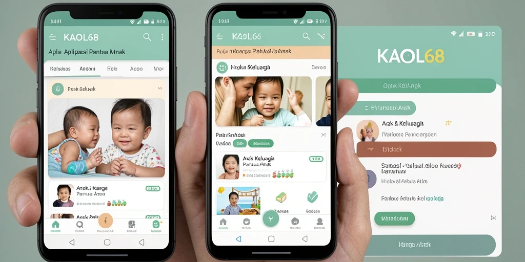 Antarmuka KAOL68 yang sederhana dan intuitif untuk Pantau Anak.
