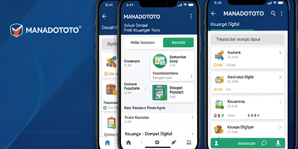 Antarmuka aplikasi MANADOTOTO yang user-friendly dan fungsional.