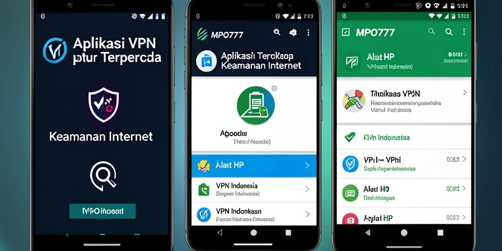 Antarmuka aplikasi MPO777 yang sederhana dan mudah digunakan untuk menjelajah internet.