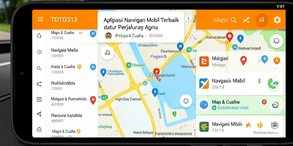Antarmuka pengguna TOTO313 yang intuitif untuk navigasi mobil.