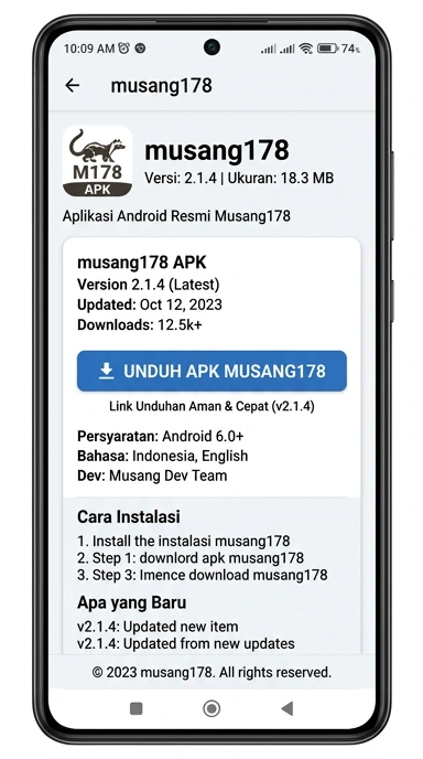 Unduh dan Instal APK musang178 untuk Android